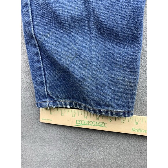 LL Bean Natural Fit Denim Jeans Men's Size 38X29 Distressed Suspender Buttons - Picture 7 of 16